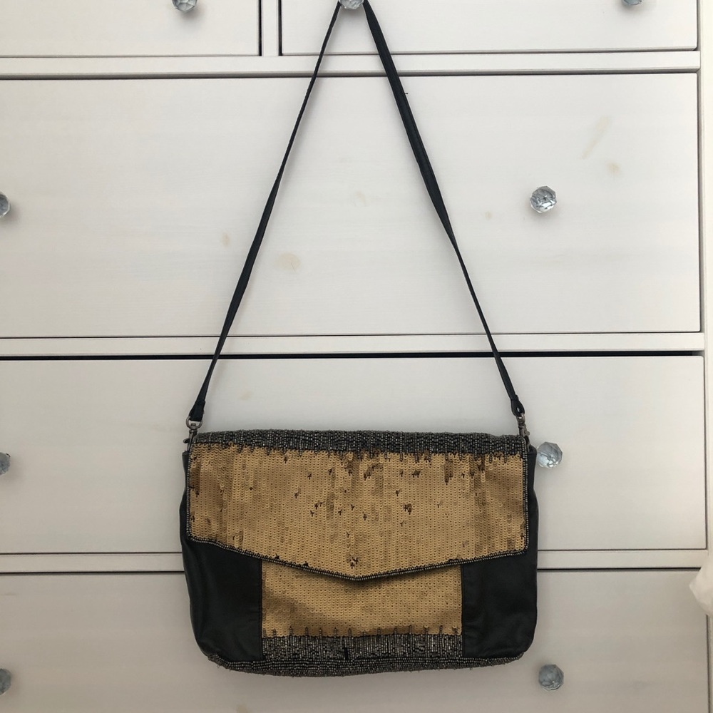 Zara beaded bag. Removable strap. Like new.